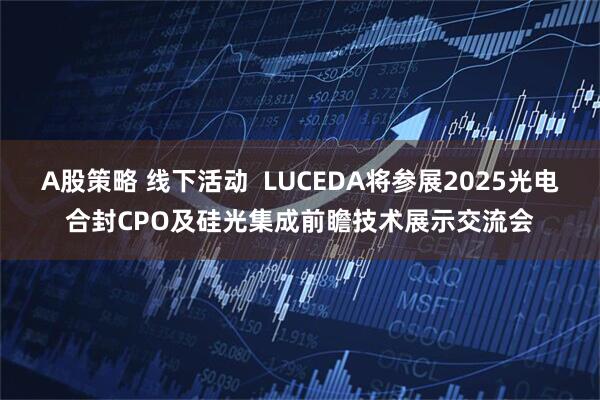 A股策略 线下活动  LUCEDA将参展2025光电合封CPO及硅光集成前瞻技术展示交流会