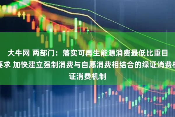 大牛网 两部门：落实可再生能源消费最低比重目标要求 加快建立强制消费与自愿消费相结合的绿证消费机制
