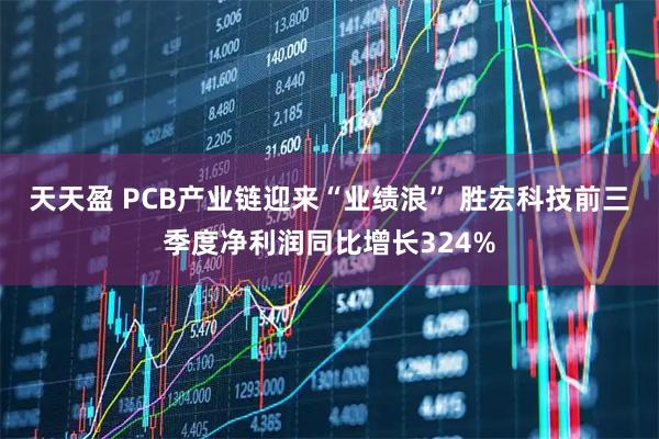 天天盈 PCB产业链迎来“业绩浪” 胜宏科技前三季度净利润同比增长324%